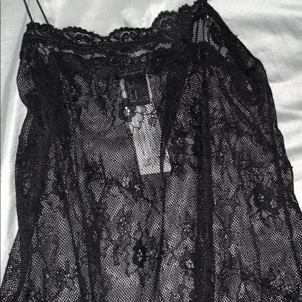 Black lace bodysuit